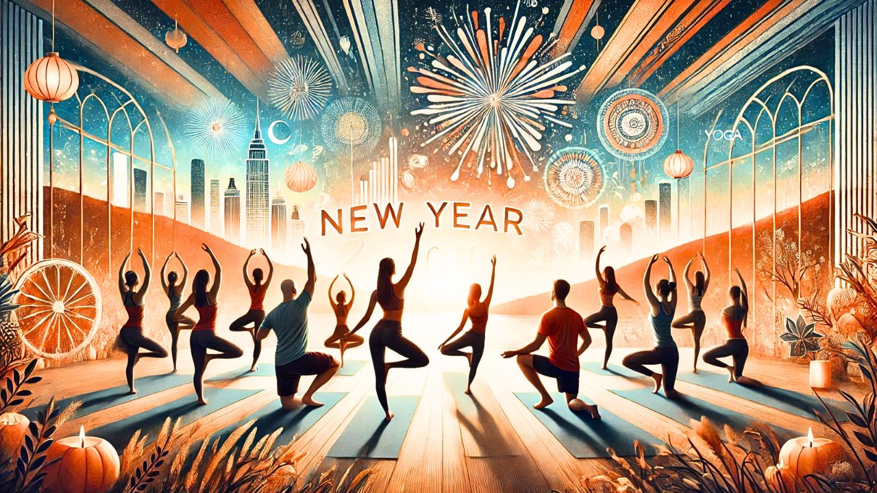 Happy New Year from YogIntra! Step into 2025 with Balance, Peace, and Strength!